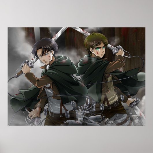 Eren und Levi Poster (Vorne)