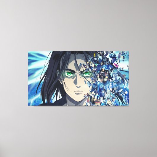 Eren Yeager Canvas Print Leinwanddruck (Vorderseite)