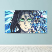 Eren Yeager Canvas Print Leinwanddruck (Insitu (Holzboden))