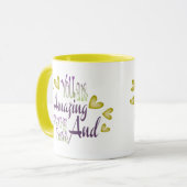 Eres asombrosa, fuerte y valiente Tasse (Vorderseite Links)