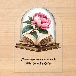 "Eres la mejor maestra que he tenido. Madre" Acryleinladungen