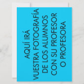 Eres una profesora sobresaliente. (Rückseite)