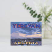 Erewan, Besuch Armenien auf Postkarte (Stehend Vorderseite)