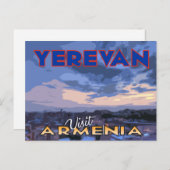 Erewan, Besuch Armenien auf Postkarte (Vorne/Hinten)