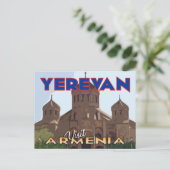 Erewan, Besuch Armenien auf Postkarte (Stehend Vorderseite)