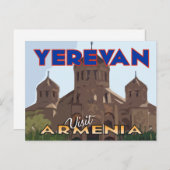Erewan, Besuch Armenien auf Postkarte (Vorne/Hinten)