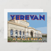 Erewan, Besuch Armenien Postkarte (Vorne/Hinten)