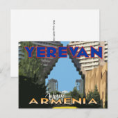 Erewan, Besuch Armenien Postkarte (Vorne/Hinten)