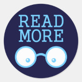 Erfahre Mehr Runder Aufkleber (Vorderseite)