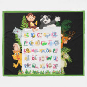 Erfahren Sie Alphabet & Animals Bildung Fleece Bla (Vorderseite (Horizontal))