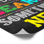 Erfahren Sie etwas Neues druckbar Poster (Ecke)