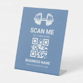 Erfahren Sie mehr QR-Code-Schild | Website | Fitne Sockelschild (Vorderseite)