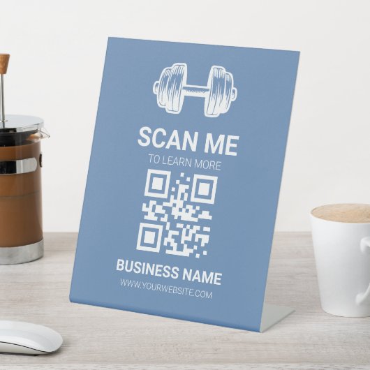 Erfahren Sie mehr QR-Code-Schild | Website | Fitne Sockelschild (In SItu)