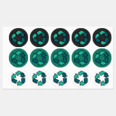 Erfahren Sie mehr über den Recycle - Earth Day Etiketten (Blatt)