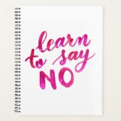 Erfahren Sie, nein zu sagen - pink Planer (Vorderseite)