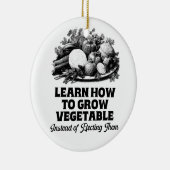 Erfahren Sie, wie man Gemüse anbaut, anstatt sich Keramik Ornament (Rechts)