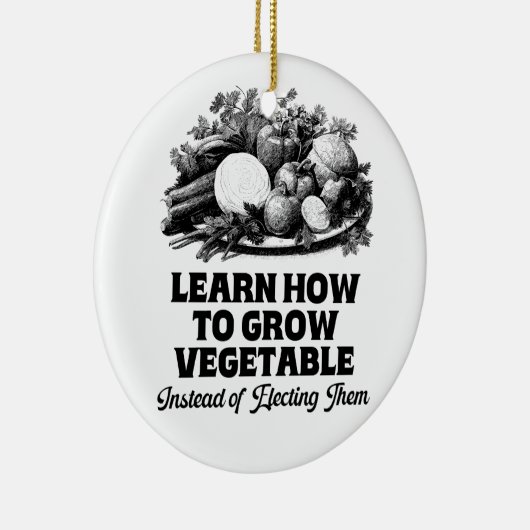 Erfahren Sie, wie man Gemüse anbaut, anstatt sich  Keramik Ornament (Rechts)
