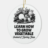 Erfahren Sie, wie man Gemüse anbaut, anstatt sich Keramik Ornament (Links)