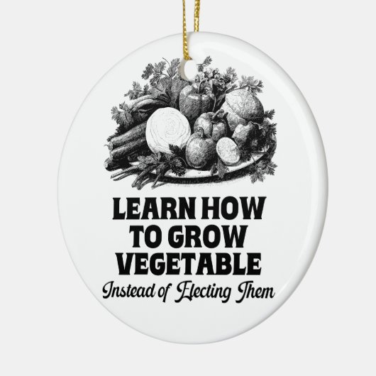 Erfahren Sie, wie man Gemüse anbaut, anstatt sich Keramik Ornament (Links)