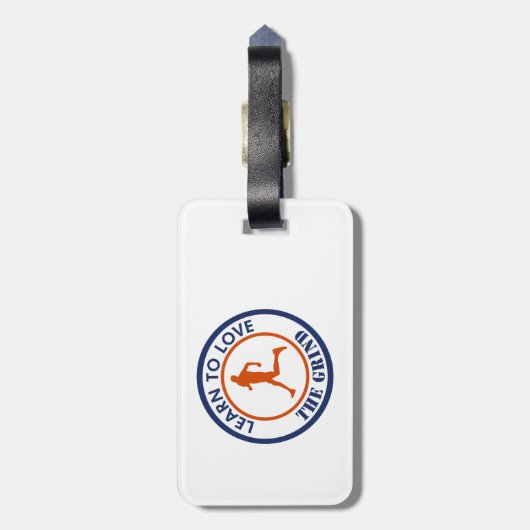 Erfahren Sie, wie Sie den Grind in Liebe bringen Gepäckanhänger (Rückseite vertikal)