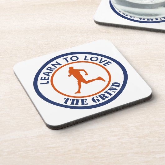 Erfahren Sie, wie Sie den Grind in Liebe bringen Getränkeuntersetzer (Linke Seite)