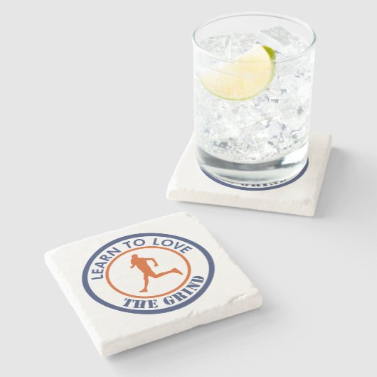 Erfahren Sie, wie Sie den Grind in Liebe bringen Steinuntersetzer (Seitenansicht)