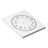 Erfahren Sie, wie Sie die Zeit von analogen Uhrenk Notizblock (angewinkelt)