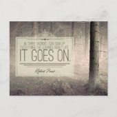 Erfahren über das Leben Postkarte (Vorderseite)