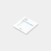 Erfahrene Rücknahme von Bankbudgetierung nach dem  Post-it Klebezettel (angewinkelt)