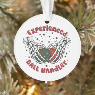 Erfahrener Ball Handler Weihnachten Skelett Hand  Ornament