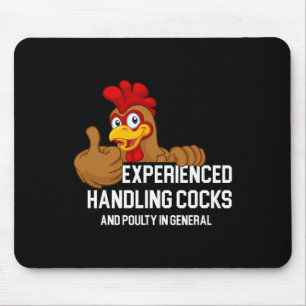 Erfahrener Handler Lustiger Erwachsenen-Humor Unge Mousepad