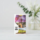 Erfahrung im Weinbau | Weinberg | QR Code Business Visitenkarte (Stehend Vorderseite)