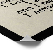 Erfahrungen Poster (Ecke)