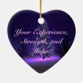 Erfahrungs-, Stärken- und Hoffnungsverzierung Keramikornament (Hinten)