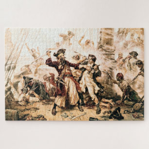 Erfasse den Piraten Blackbeard, Queen Anne's Reven Puzzle