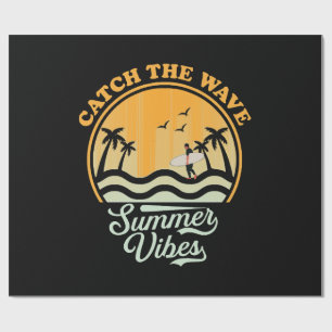 Erfasse die Sommerstimmung der Welle Geschenkpapier