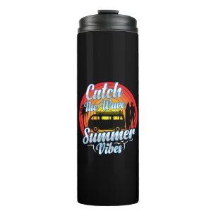 Erfasse die Sommerstimmung der Welle Thermosbecher
