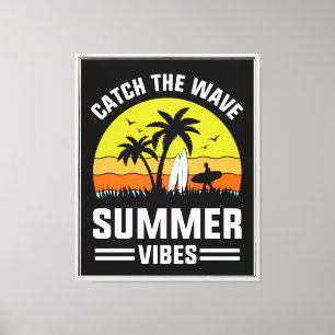 Erfasse die Sommerwelle Vibes-64193 Leinwanddruck