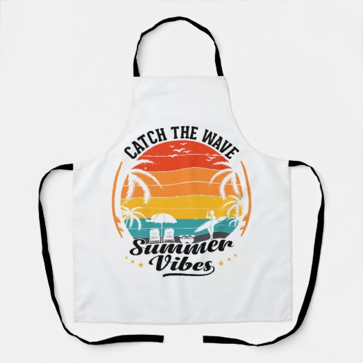 Erfasse die Sommerwelle Vibes Schürze (Vorderseite)