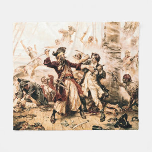 Erfasse Pirat Blackbeard, Queen Anne's Revenge Fleecedecke