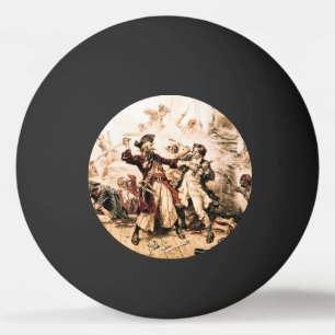 Erfasse Pirat Blackbeard, Queen Anne's Revenge Tischtennisball