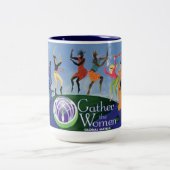 Erfassen Sie die Frauen-globale Matrix-Tasse Zweifarbige Tasse (Mittel)