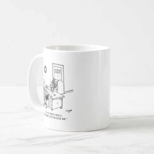 Erfinder-Cartoon 1932 Kaffeetasse (Vorderseite Links)