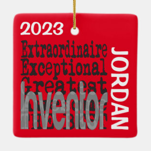 Erfinder Extraordinaire CUSTOM Keramikornament