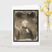 Erfinder-Samuel Morse Daguerreotype 1854 Karte (Gelbe Blume)