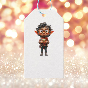 Erfinder Weihnachts-Elf White-Geschenkartikel Geschenkanhänger