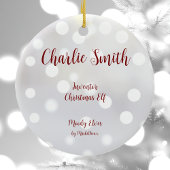 Erfinder Weihnachtself Keramik Ornament