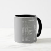 Erfindungentimeline-Tasse Tasse (VorderseiteRechts)