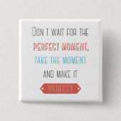 Erfolg, Attitude, Ziele Motivierend Lebenskostenvo Button (Vorderseite)