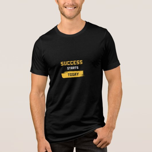 Erfolg beginnt heute Tri-Blend shirt (Vorderseite)